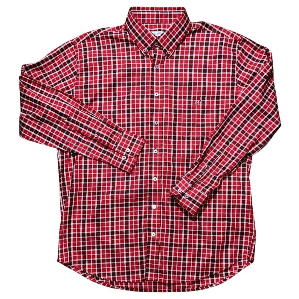 Southern Point Co. Cotton Red Plaid Button Down Men's Large